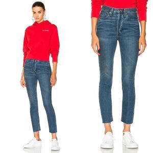 RE/DONE | Originals High Rise Ankle Crop Jean